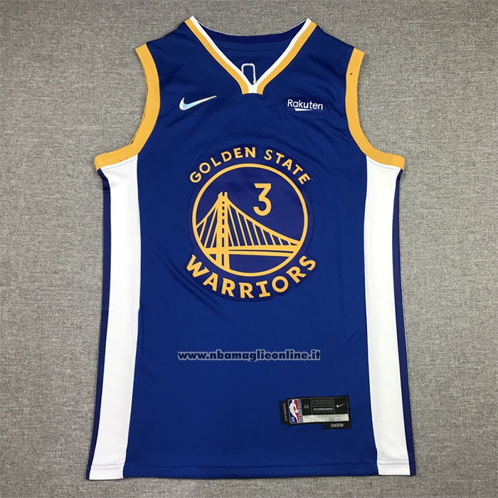 Maglia Golden State Warriors Jordan Poole #3 Icon Blu